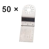 NEWONE 50 Pcs/Set Oscillating Power Tools Standard Saw Blades (Not Quick-Lock) For Fein Multimaster,Dremel,Makita and More (HL320Cx50)