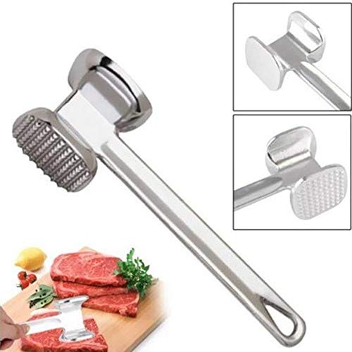 JSDOIN Cast Aluminum Meat Tenderizer Meat Hammer meat mallet 7 Inch