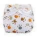 Fullkang Newborn Baby Summer Cloth Diaper Cover Adjustable Reusable Washable Nappy (E)