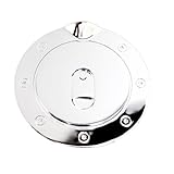 E-Autogrilles Triple Chrome Plated ABS Gas Door Cover for 94-01 Dodge Ram 1500 / 94-02 Dodge Ram 2500 / 3500 98-04 Dodge Dakota (66-2100)