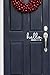 Hello in Cursive with Arrow Indoor/Outdoor Lettering Wall Art Decor Sticker Vinyl for Door 9.5