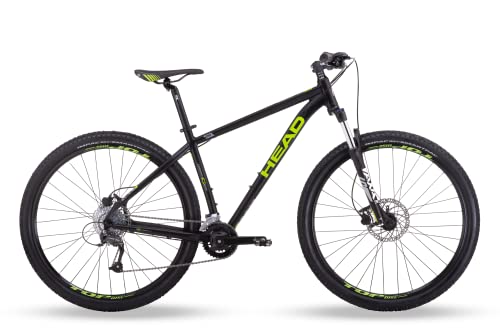 HEAD Unisex - Adult Granger Mountain Bike, Matt Black/Green, 42