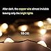 EOYIZW Fairy Lights, Warm White String Light, LED Christmas Tree Decoration Light,6 Pack Waterproof Indoor Copper Light, Flexible Rope Lights for Parties Bedroom (10ft/3m 30 LED)