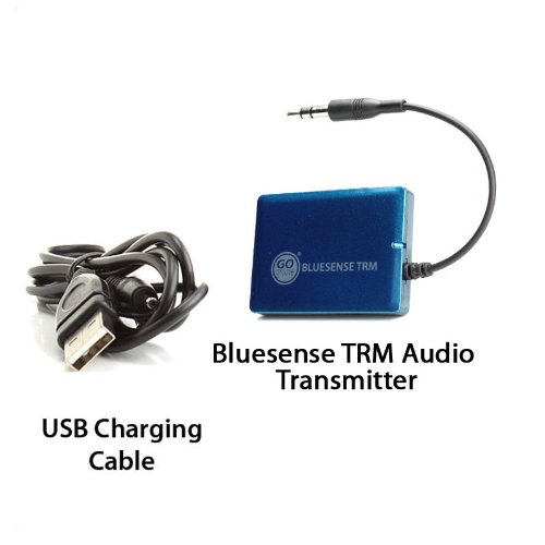 GOgroove BlueSENSE TRM 3.5mm AUX to Bluetooth Transmitter Wireless Adapter - Connect to Headphone Jack on iPod, MP3 Player, Stereo, Laptop to Pair w/ Wireless Bluetooth Headphones & Speakers