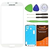 CrazyFire® White Front Outer Glass Lens Screen Replacement For Samsung Galaxy S4 SIV I9500 L720 I545 I337 M919 R970+Tools Kit+Adhesive Tape