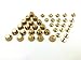 1/2'' Solid Brass Leathercraft Flat Buckle Button Feet Nailheads Stud Spike DIY Purse Handbag Pack of 20 Sets