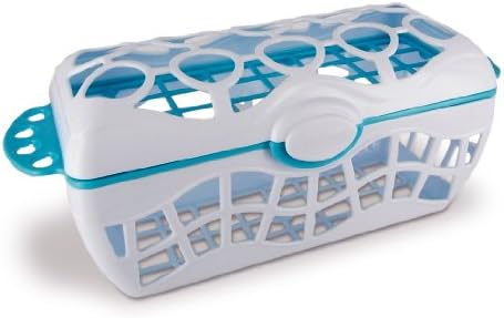 Dishwasher Basket, White/Turquoise