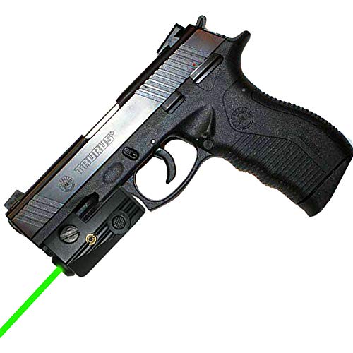 Dycoo Tactical Green Laser Sight , Magentic Charging Gun Laser Fit Standard Picatinny Rail or Weaver Accessory Rail, Green Dot Laser with Build-in Rechargeable Battery for Pistols Rifles Handguns