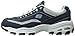 Skechers Sport Women's D'Lites Memory Foam Lace-up Sneaker,Navy/White,11 M US
