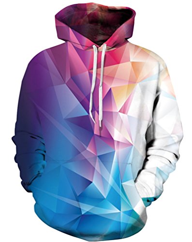 Amoma unisex realistic 3d digital print pullover hoodie…