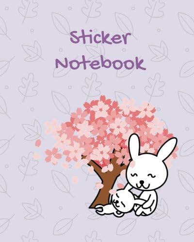 Sticker Notebook: 8" x 10",Blank Sticker Book For Kids, 60 pages Paperback – 28 Dec 2017