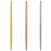 MEANJAN Rotate Metal Ball Pens, Medium Point, 1.0mm, Black Ink, Gold, Rose Gold, Silver, 3-Count