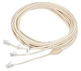 ECS-RJ11 2 Line Phone Line 1 Line 2 Telephone Splitter