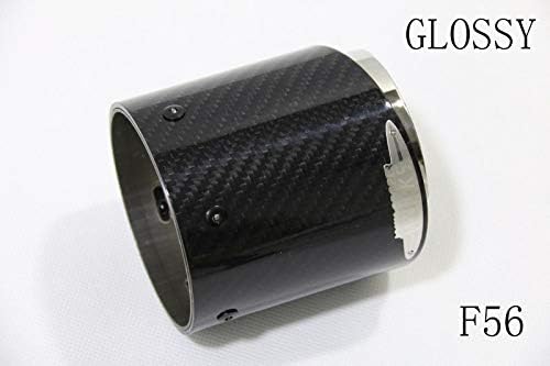 For Mini Cooper car-styling carbon fiber exhaust pipes Muffler 1Pcs suitable for R55 R56 R60 F54 F55 F56 car styling (glossy, F56)