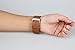 Fitbit Blaze Bands, Small Leather Camel, V-Moro Genuine Leather Bracelet Strap Replacement Band For Fitbit Blaze Smart Fitness Watch (Genuine Leather Camel Small)
