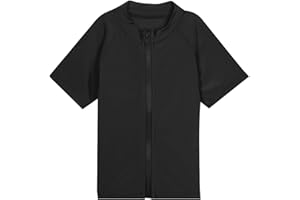 SwimZip UPF 50+ Short Sleeve Rash Guard for Boys' and Girls' - Baby, Toddler, Kids