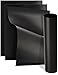 OxGord BBQ Grill Mat - Grilling Sheet for NonStick Barbeque Cooking - Pack of 4, 16x13 Inches - High Heat, Reusable Matt for Gas, Charcoal, Electric Grille, or Baking