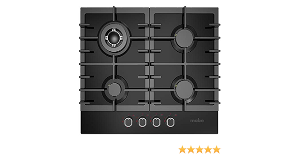 Mabe CMG6018V0 Parrilla de Gas 60 cm Vidrio Negro Mabe, color, Vidrio  Negro, pack of/paquete de 1 : Amazon.com.mx: Hogar y Cocina