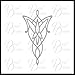 Arwen's Evenstar MEDIUM Vinyl Decal | Lord of the Rings LOTR JRR Tolkien Gandalf Frodo Bilbo Baggins Sam Merry Pippin Legolas Gimli | Cars Trucks Vans Laptops Cups Tumblers Mugs | Made in the USA