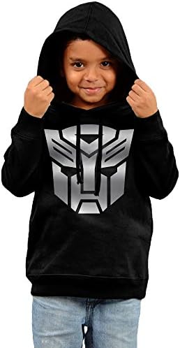 Little Boys Girls Transformers Autobot Platinum Logo Hoodie Black