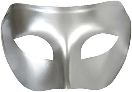 ASX Design Venetian Masquerade Mardi Gras Prom Mask (Silver)