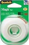 Scotch Magic Tape, Invisible, Engineered for Repairing, 3/4 x 900 Inches, 1 Roll (205-L)
