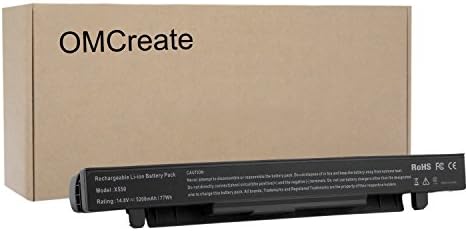 OMCreate 8-Cell Battery Compatible with ASUS A41-X550 A41-X550A X550 K550 A450 X450-12 Months Warranty