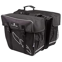 M-Wave Bicycle Cycling Pannier Bag, Black/Grey