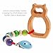 Grimm's Natural Wood European Baby Teether Grasping Toy (Owl)