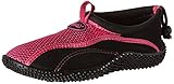 TECS Women's Aquasock Water Shoe, Pink/Black, 9 M US