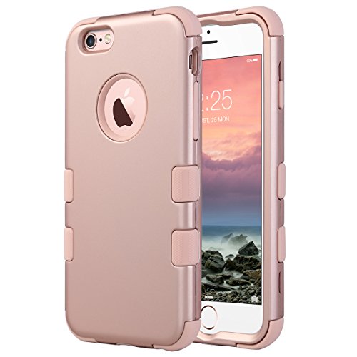 iPhone 6S Case, iPhone 6 Case,ULAK Hybrid Soft Silicone Hard PC Case Anti Slip Heavy Duty High Impact Dust Scratch Shock Resistance Protective Cover for iPhone 6/6S 4.7 Inch(Purple/Blue)