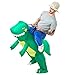 NEWBEA Inflatable Dinosaur T-rex Costume,Halloween Fancy Dress Costumes for Adult Child,Standard Size