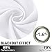 Room Darkening Curtains for Living Room/Dining Room - Curtains 84 inches Long Easy Care Solid Window Treatment Thermal Insulated Grommet Curtains/Drapes (2 Panels, Pure White)