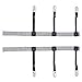 Darller Mens Shirt Stays Garters Suspenders Shirt Holder Straps Non-slip Locking Clamps, 2 Pack (C-black 02), One Size