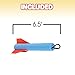 ArtCreativity Foam Finger Flyer Rockets - Pack of 12-6.5 Inches Big - Assorted Colors - Slingshot Method to Fly High - Fun Carnival Toy and Party Favor - Amazing Gift Idea for Boys and Girls Ages 3+