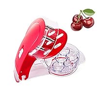 Yillsen Cherry Pitter Stoner & Olive Tool - 6 Cherries seed remover - Red