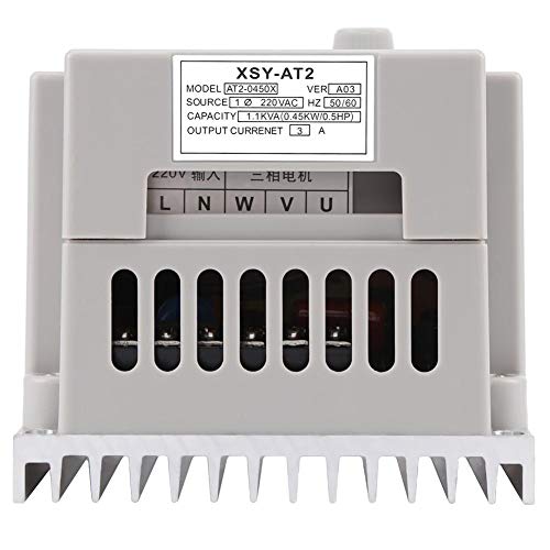 Variable Frequency Drive 220VAC VFD Speed Controller for Single-Phase 0.45kW AC Motor