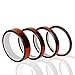 Kaisiking High Temperature Tape 4 Pack Kapton Tape Polyimide High Resistant Tape Sublimation Tape Multi-Sized 5mm/10mm/12mm/20mm x 33M with Silicone Adhesive for Masking, Soldering, Electrical, etc.