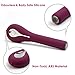 SVAKOM Siime Eye Rechargeable Waterproof Intelligent Multi-Speed Wireless App-Controlled Camera Vibrator Handheld Massager to See The Back Body Parts for Massaging(Violet)