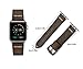 Apple Watch Band 42mm iWatch Band, ERWUBALA Genuine Cowhide Leather Apple Strap, Premium Vintage Replacement Watchband with Steel Clasp Classical Buckle Fits all Apple watch Model Series 3 2 1