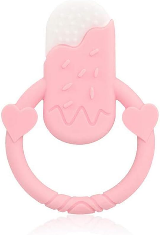 KINGBOO Baby Silicone Teether Popsicle Food Grade Silicone Soother Molar Stick Teething Toy Safe