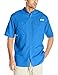 Columbia Men's Blood and Guts III Short-Sleeve Sun Shirt, Waterproof, Vivid Blue, Large
