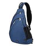 Mixi Sling Single Strap Shoulder Crossbody Backpack, 19-Inch (47.5x30x18) cm, Skywalker Blue