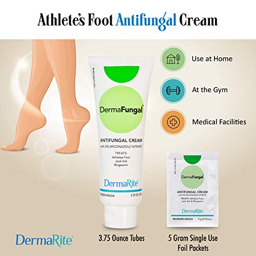 Athlete’s Foot Antifungal Cream Treats Jock Itch, Ringworm and Dry Itchy Skin 2 Miconazole