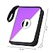 D DACCKIT 4-Pocket Binder for Pokemon Card, 400 Pockets Collecting Album with Removable Sleeves, Trading Card Display Storage Case for Yugioh, MTG and Other TCG（Purple & White）