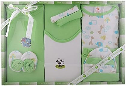 MINI BERRY New Born Baby Gift Set in Green Color 10 PCs