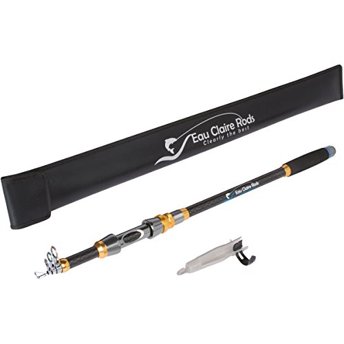 Eau Claire Fishing 7 ft T Carbon Elite Telescopic Casting Rod Pole w