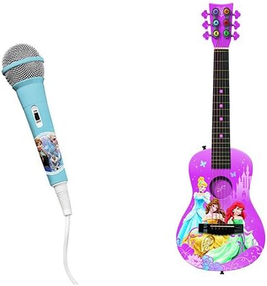 Princess Acoustic Guitar Pack w/Frozen Patch Cord Mic
