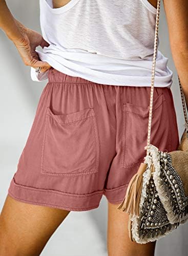 Dokotoo Womens Comfy Drawstring Casual Elastic Waist Pocketed Shorts 5 Dokotoo Womens Comfy Drawstring Casual Elastic Waist Pocketed Shorts