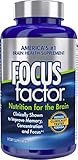 Focus Factor Nutrition for The Brain - Improves Memory & Concentration - DMAE, B6, B12, Bacopa - America’s #1 Clinically Proven Brain Booster Supplement (150 Count)